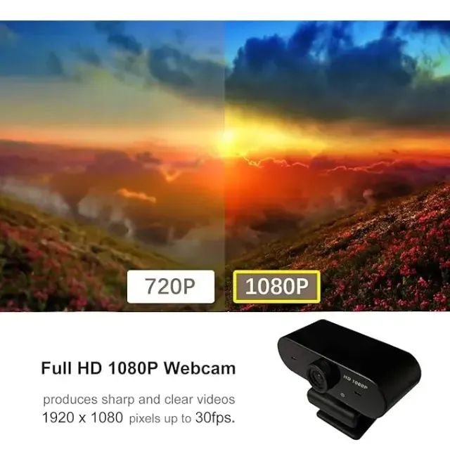 Webcam Qumox WC001 Full HD 1080p com Microfone e Redução de Ruído - Foto 3