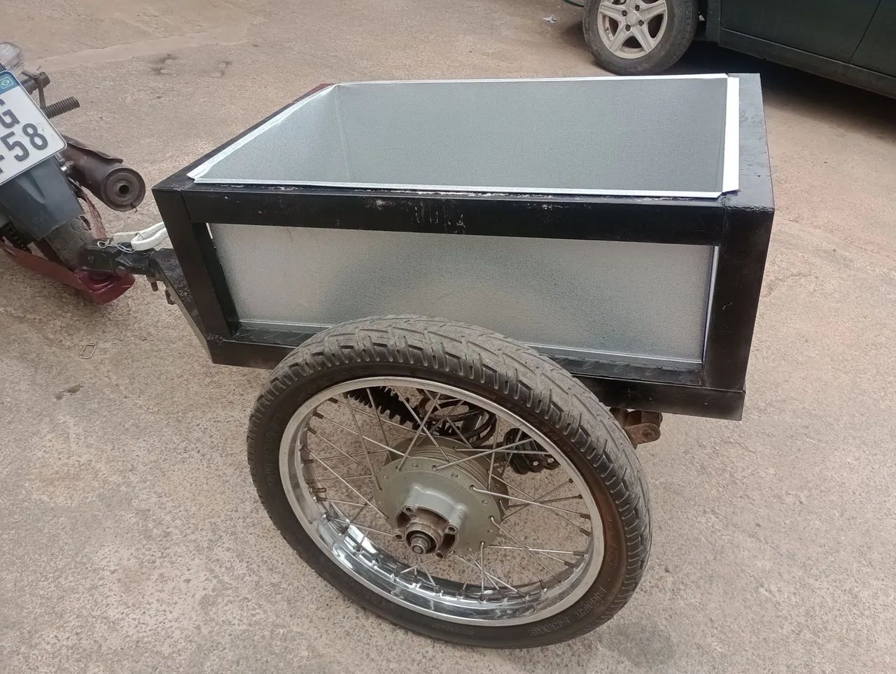 Carretinha para moto - Foto 4