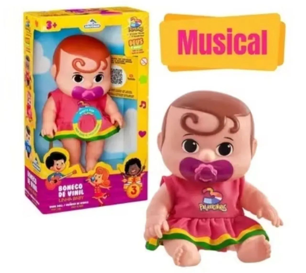 BONECO 3 PALAVRINHAS MUSICAL - Foto 3