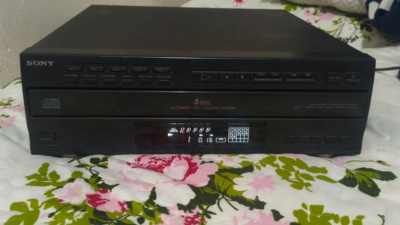 Cd player Sony carrossel funcionando perfeitamente 