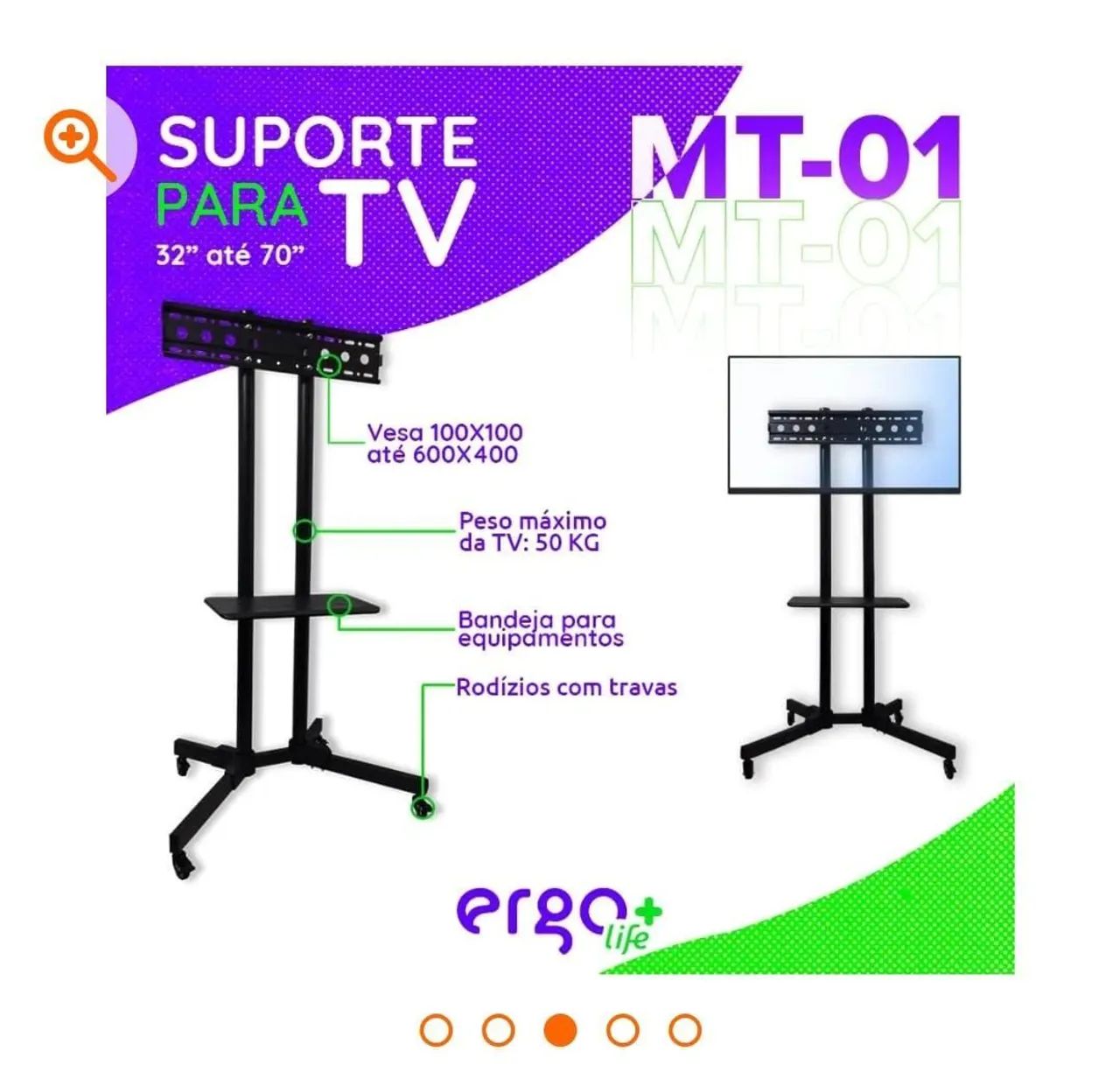 Pedestal para tv led - Foto 3