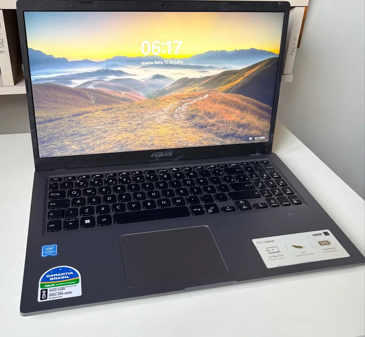 Notebook ASUS Celeron 4GB RAM SSD 128GB 15,6? - Webcam não funciona - Foto 4
