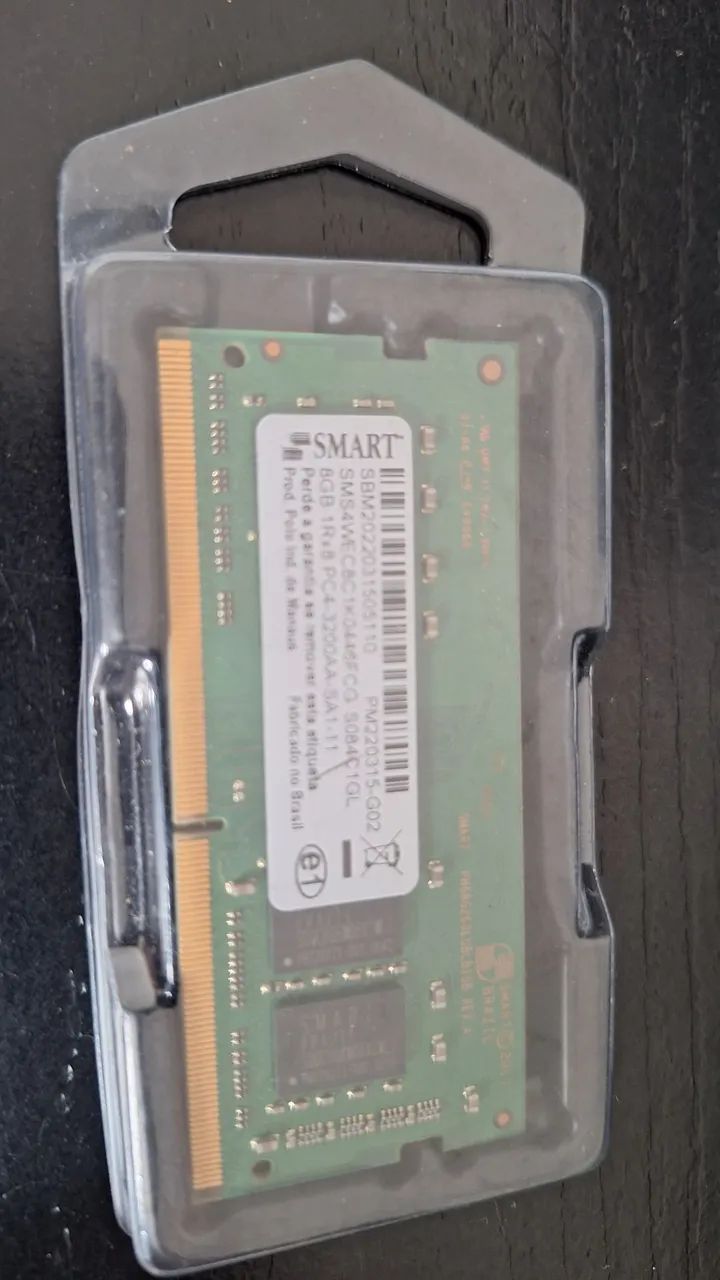 Memória Notebook DDR4 8gb 3200mhz Smart