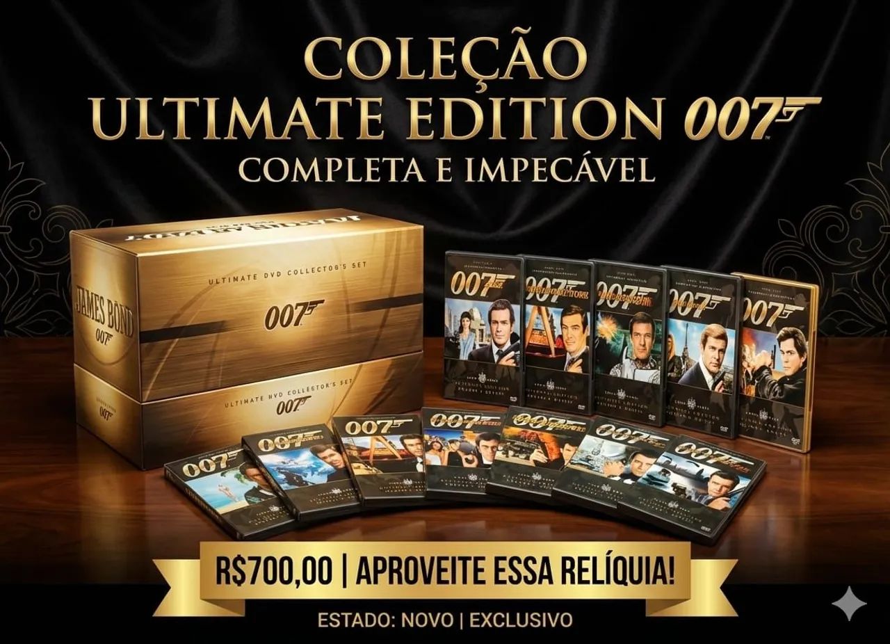 BOX JAMES BOND 007 - Ultimate DVD Collector's Set (A edição definitiva!)