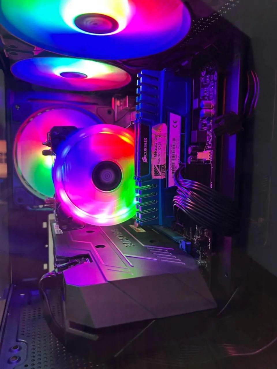 Pc Gamer i7 - GTX 1660 OC - 16GB RAM - SSD + HD - GABINETE AQUÁRIO - Foto 5