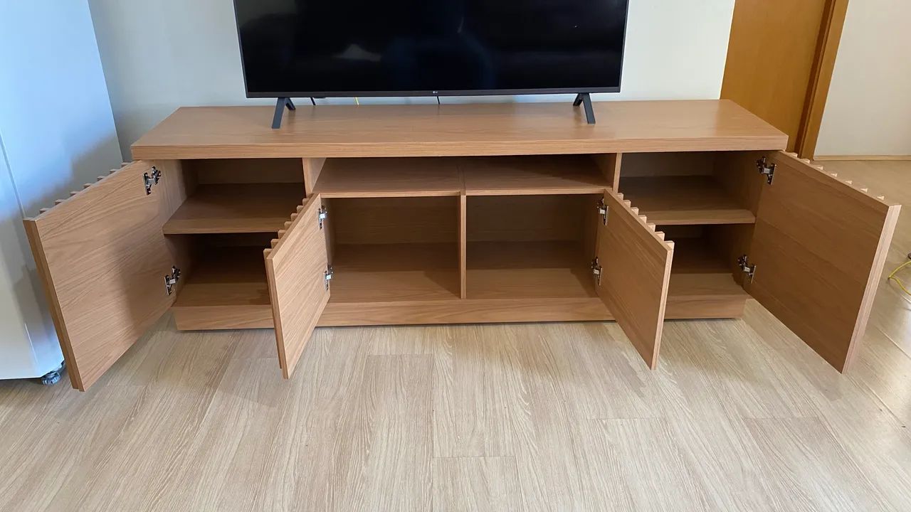 Rack tv Estante bancada - 1,80m - Freijo - Seminovo - Foto 5