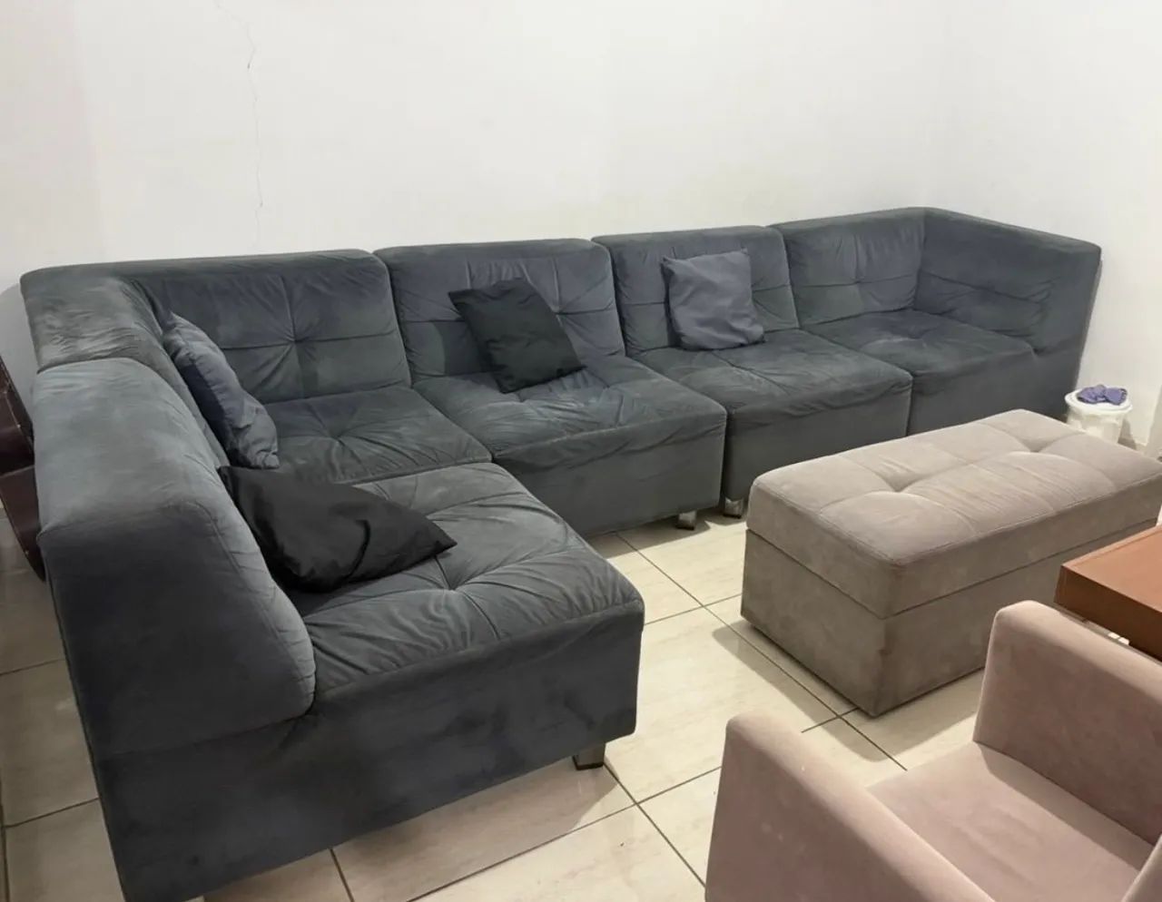 Sofá modular 5 lugares 
