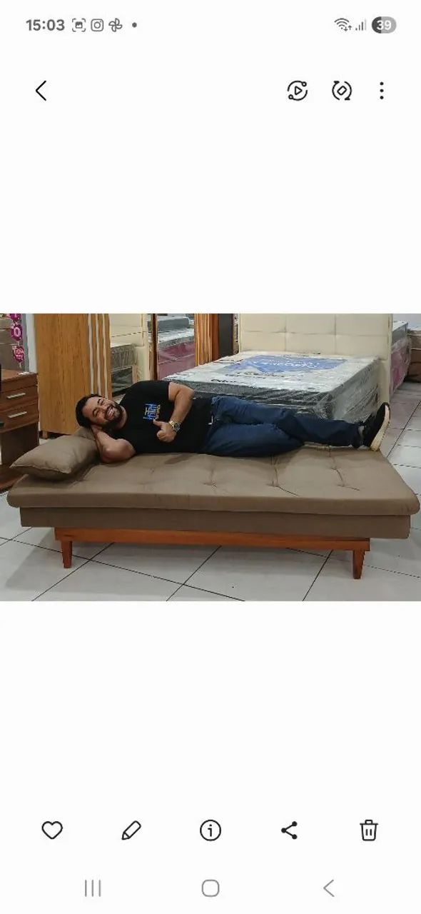 Sofa cama reclinável com 3 posições  - Foto 2