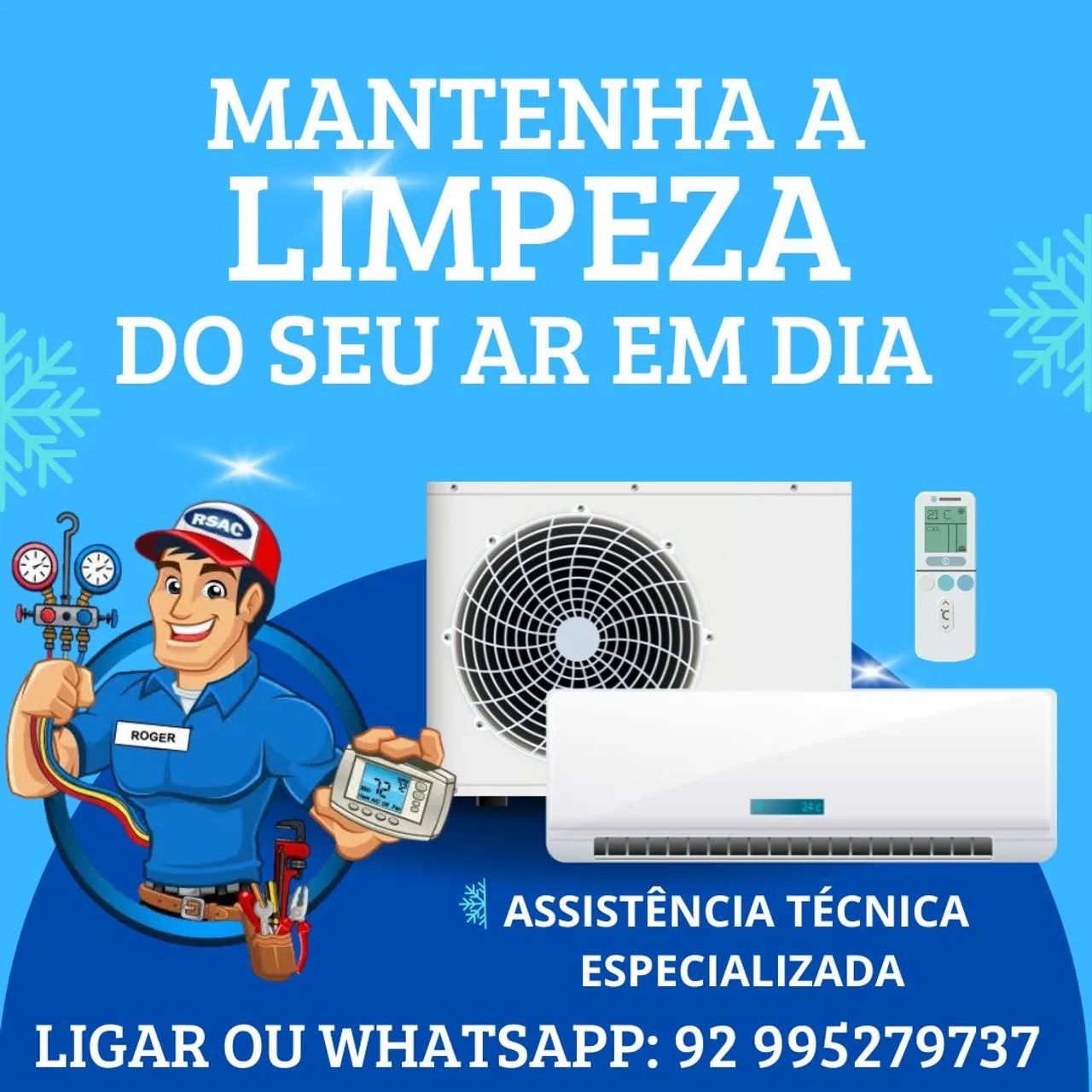 Limpeza de ar-condicionado Split (@>×)
