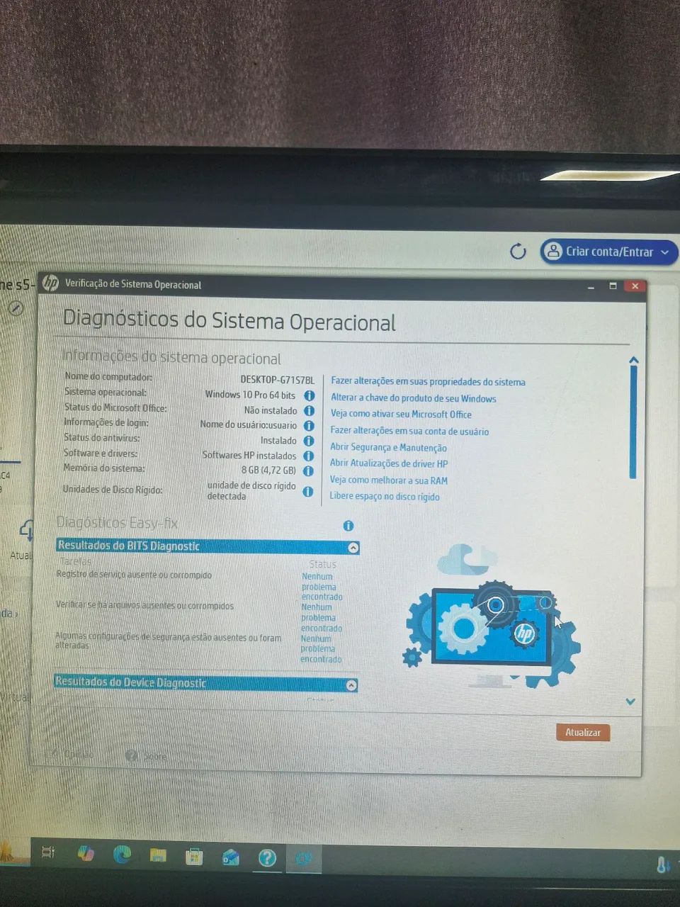 Computador HP Pavilion slimline S5 1445br - Foto 5