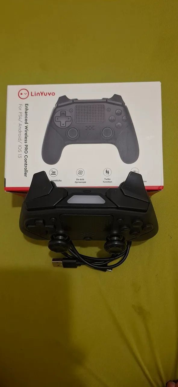  Pro Controle Bluetooth sem fio LinYuvo KP02 p/ PS3, PS4, PS5, PC, IOS e Android  - Foto 3
