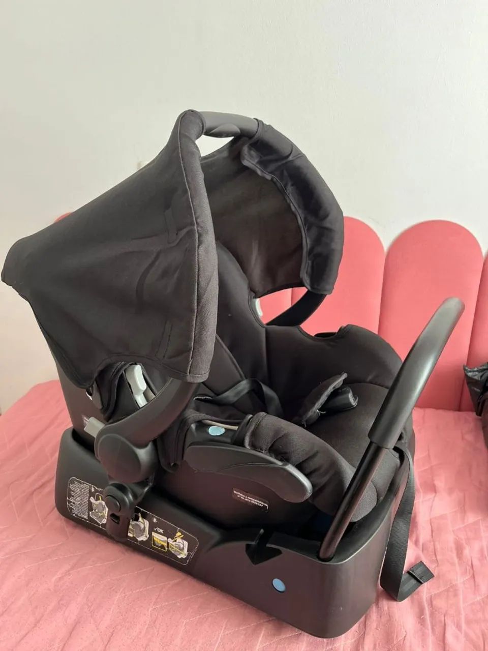 Carrinho de bebê mobi + bebê conforto  - Foto 3