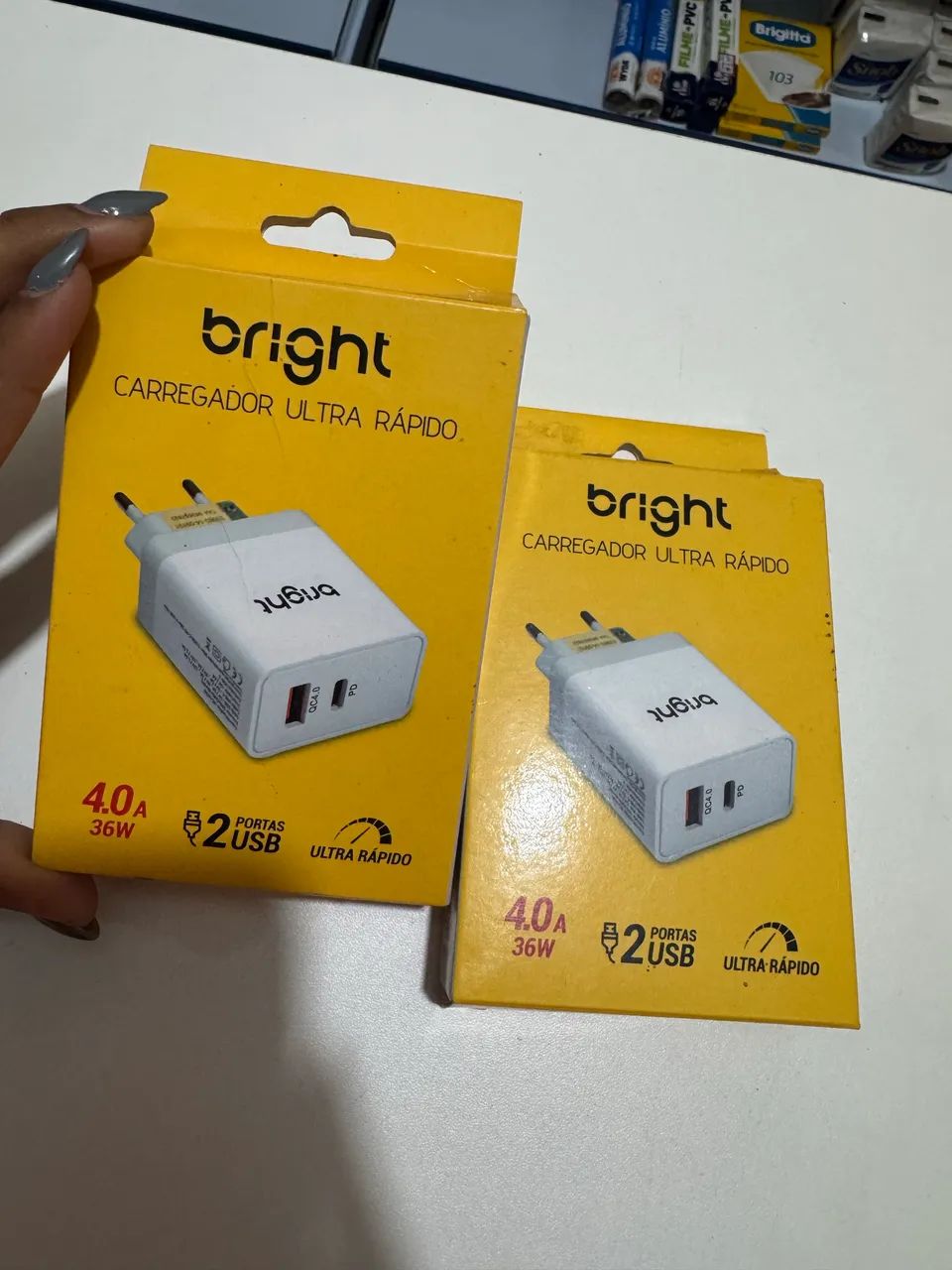 Carregador ultra rápido 36W BRIGHT 