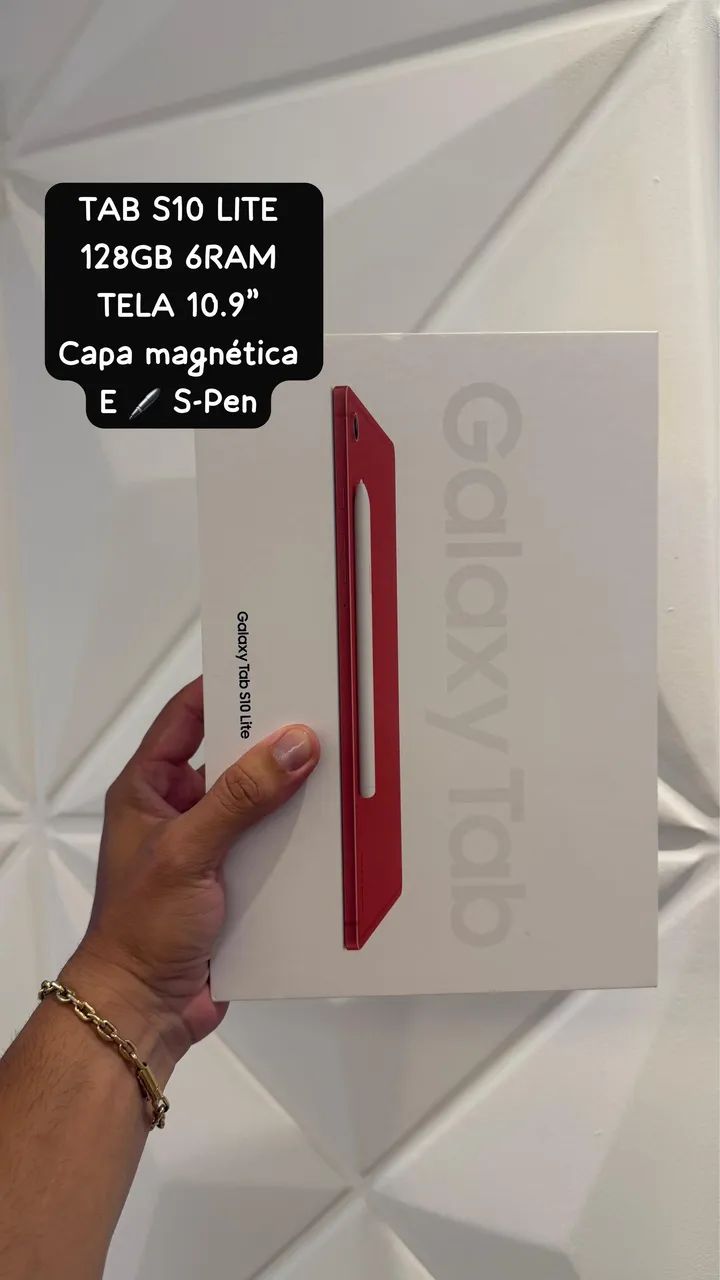 TABLET SAMSUNG GALAXY S10 LITE 6GB RAM / 128GB TELA 10.9 POLEGADAS CAPA MAGNÉTICA E S-PEN 