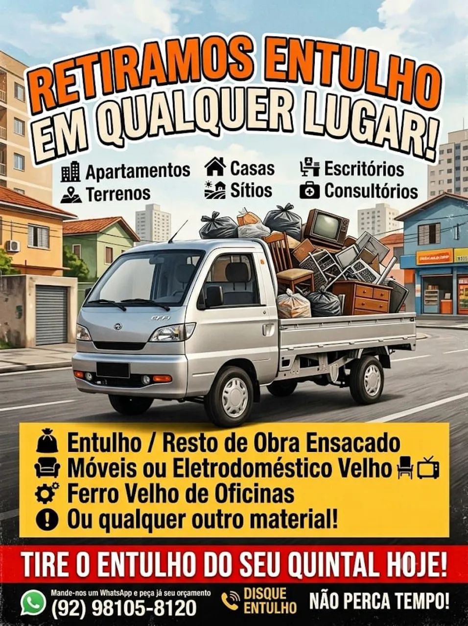 RETIRAMOS ENTULHO ENSACADO EM QUALQUER LUGAR  - Foto 2