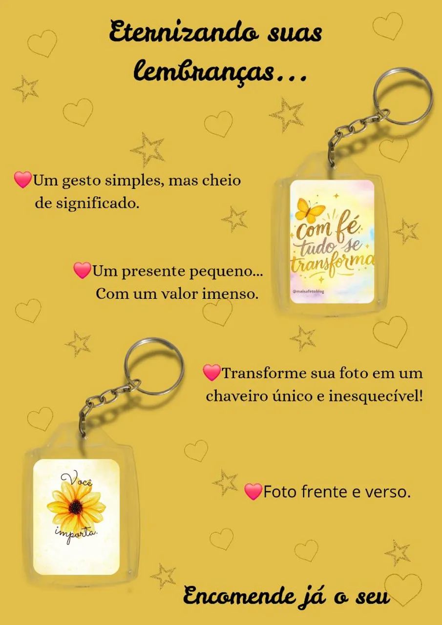 Chaveiro Acrílico 