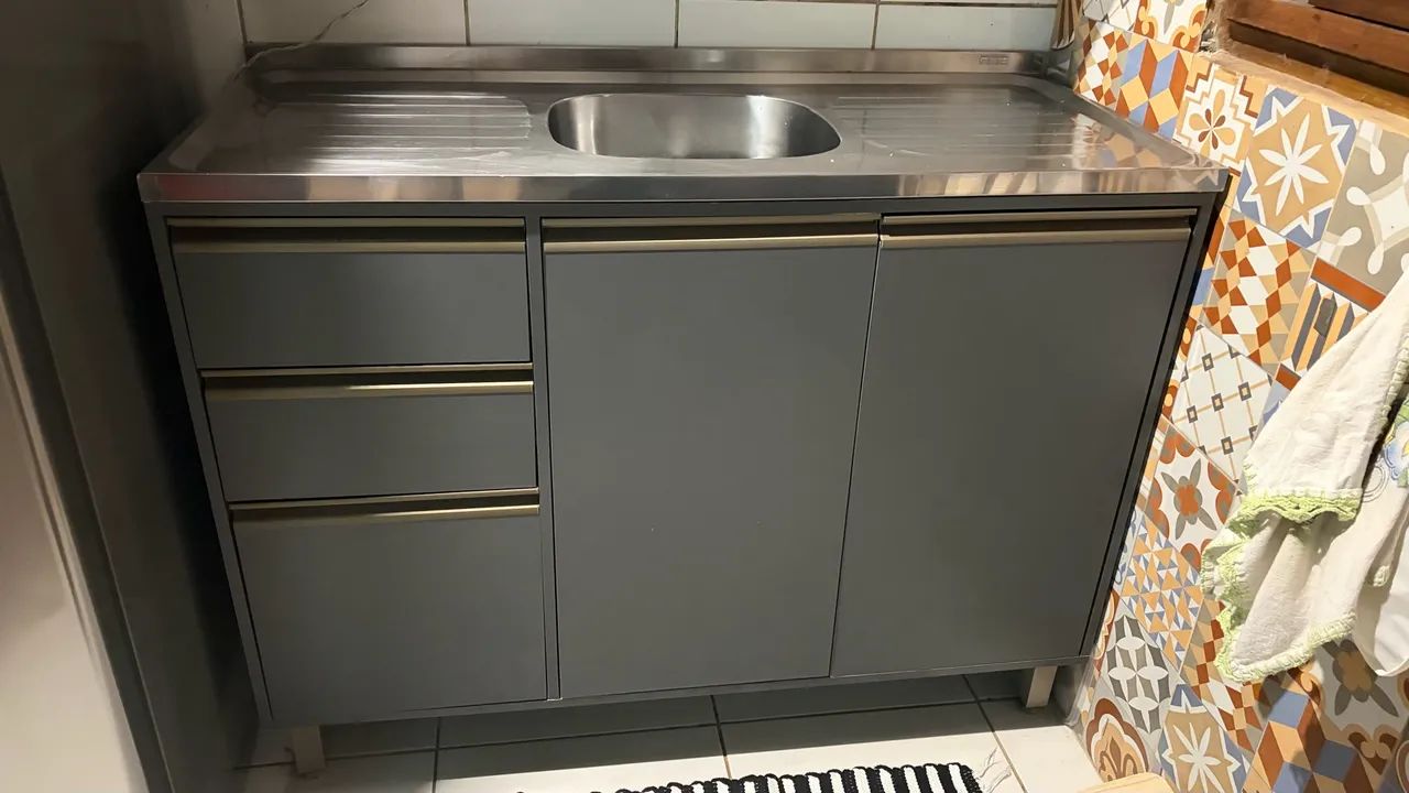 Armário de cozinha + pia  - Foto 3