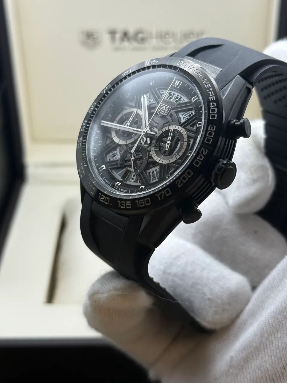 Relogio Tag Carrera Borracha - Skeleton - Quartzo - Top Prem AAA+ - Foto 3