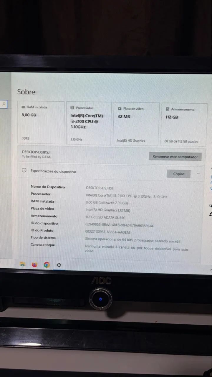 Computador de mesa  - Foto 2