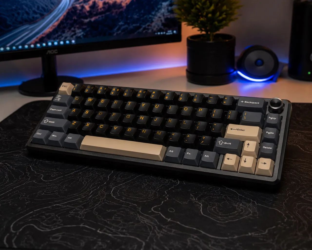 Teclado Mecânico X66 Tri-Mode (2.4G /Bluetooth /USB-C) Compacto, Layout 66 Tecla - Foto 3