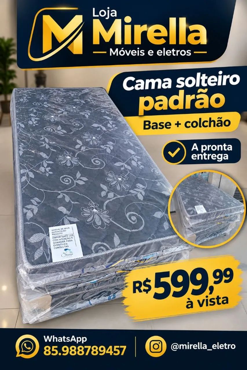 Cama solteiro 