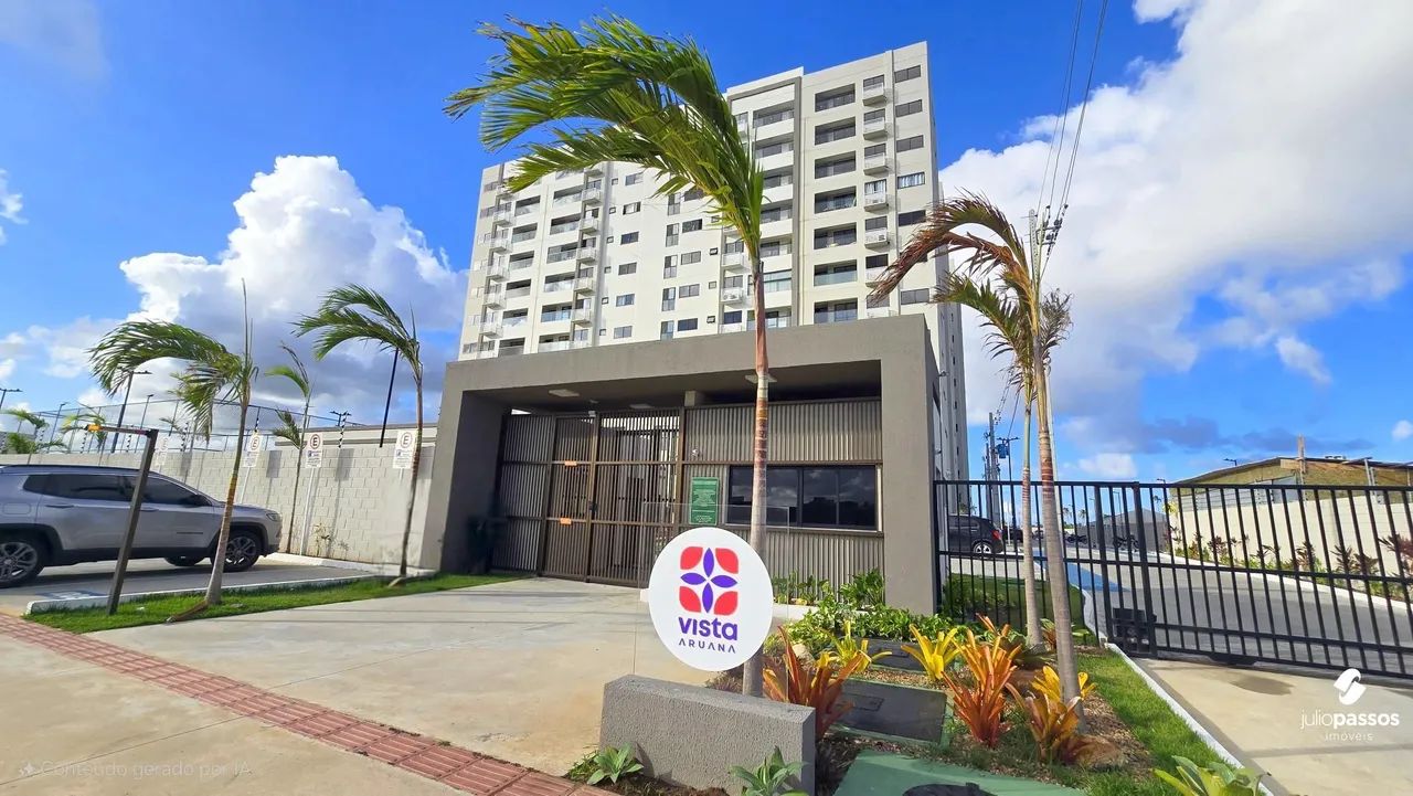 Apartamento mobiliado 2 Quartos com Suíte no Condomínio Vista Aruana | Varanda +