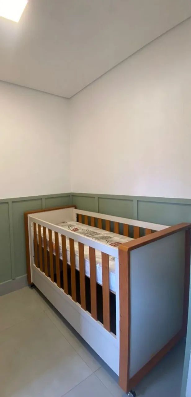 Berço mini cama com colchão nunca usado