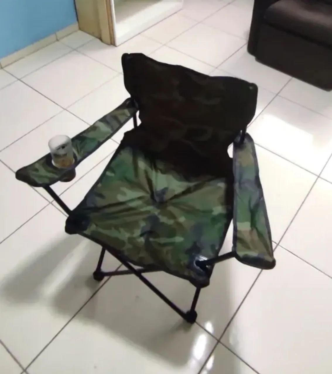 Cadeira acampamento com porta-copo  - Foto 3