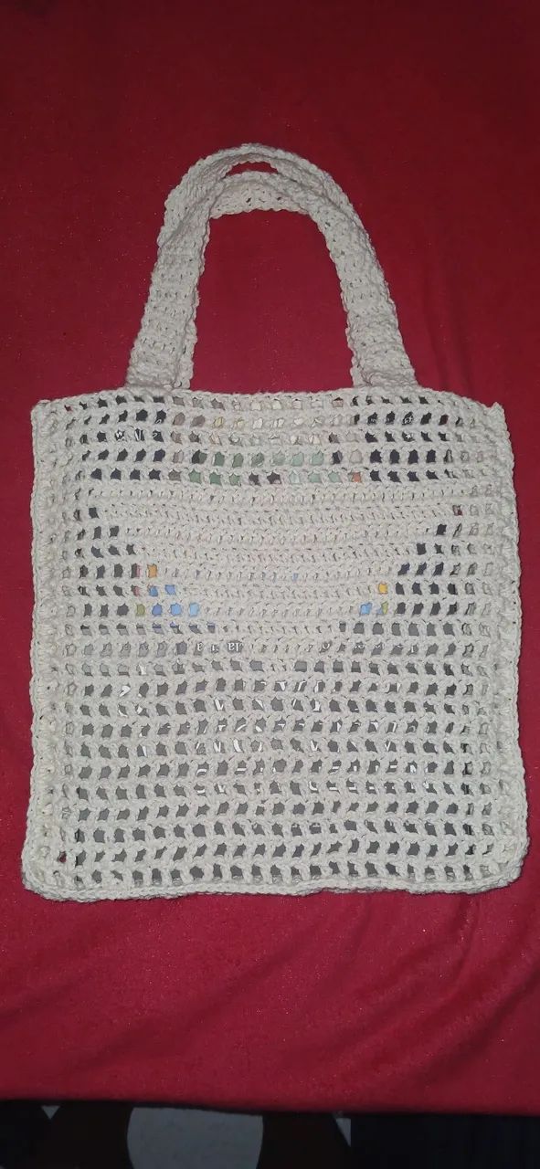Bolsa estilo prada de crochê