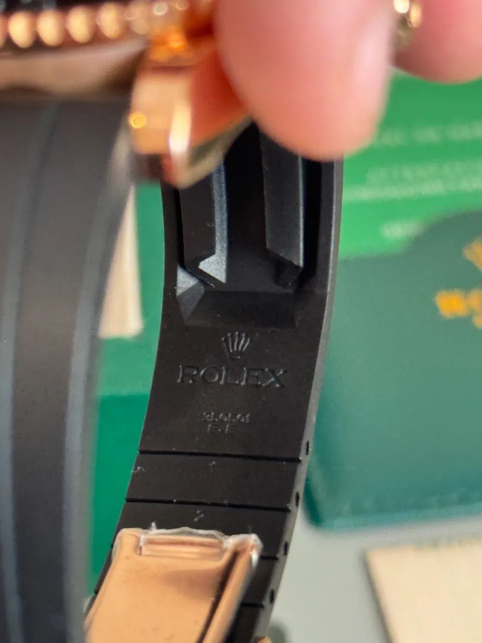 Relogio Rolex Yatch Master Banho Ouro Rose Completo  - Foto 3