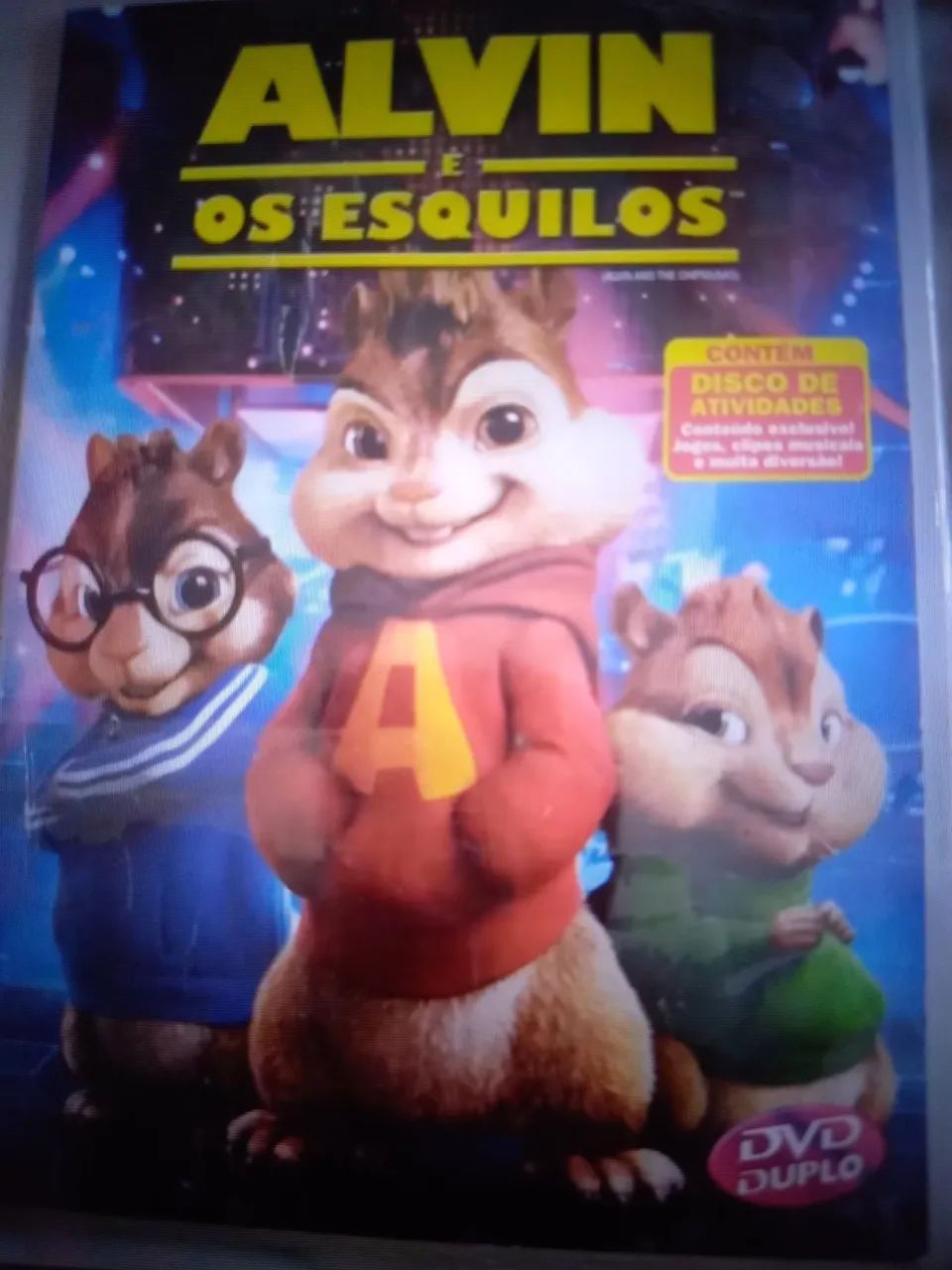 Dvd duplo Alvin e os esquilos original 
