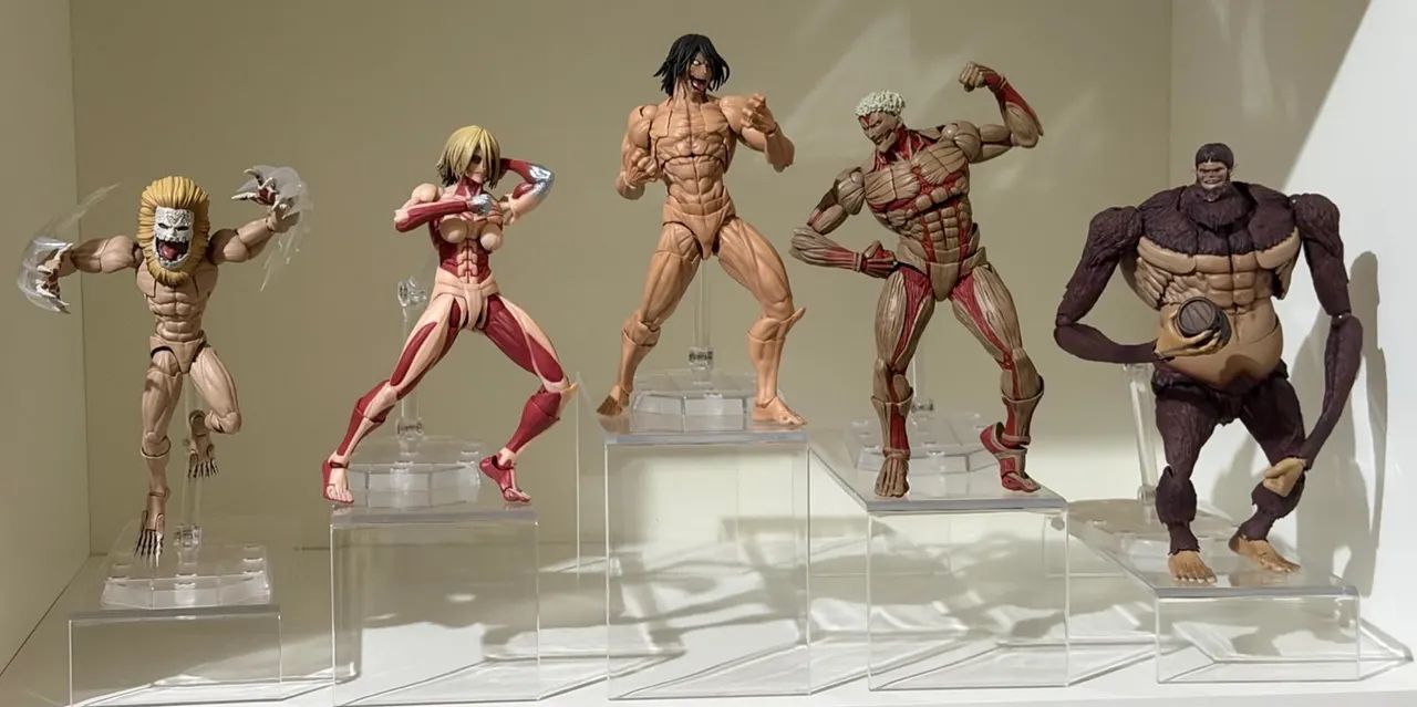 Coleção Todos 5 Revoltech Attack on Titan 