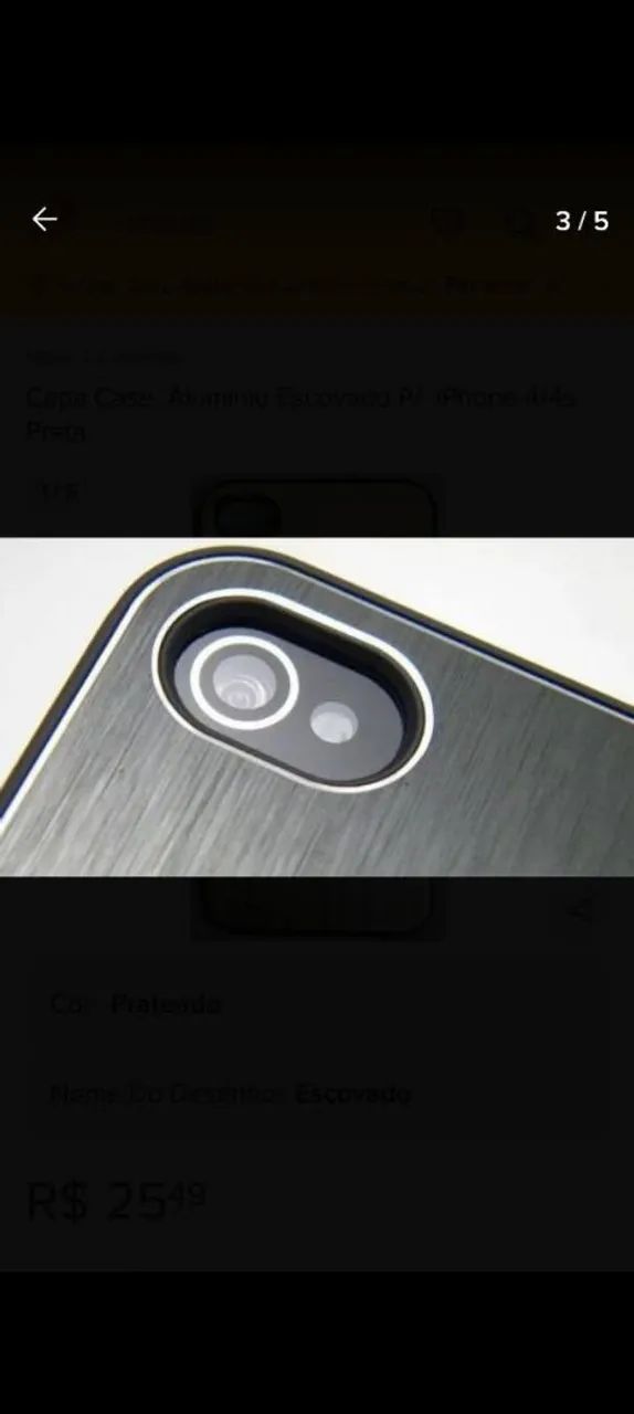 2 Capas celuluar IPhone 4 e 4S ( novo )  - Foto 3