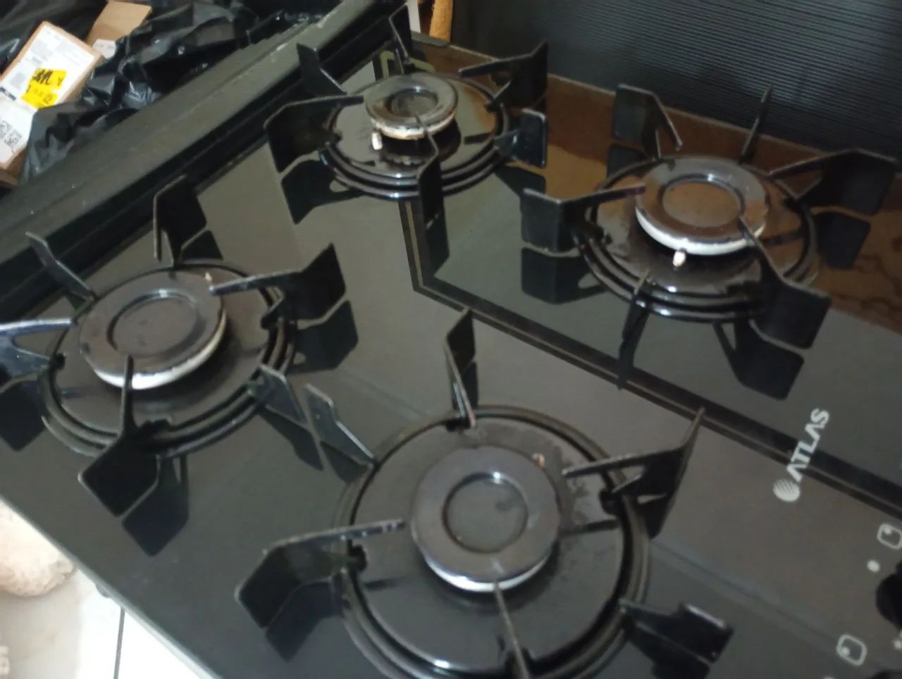 Fogão automático com mesa de vidro 4 bocas - Foto 3
