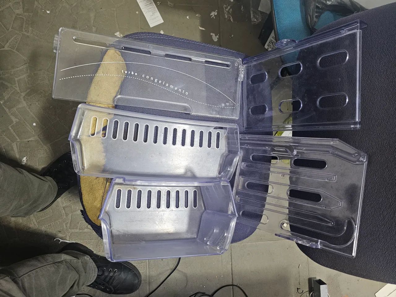 Peças internas geladeira Electrolux df46