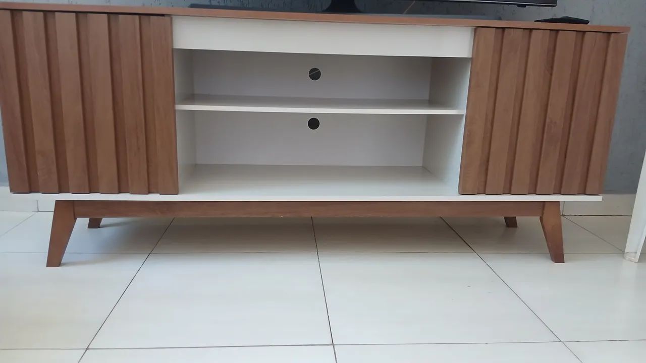 Rack Retrô Amadeirado, Estilo Rústico Duas Portas. - Foto 2