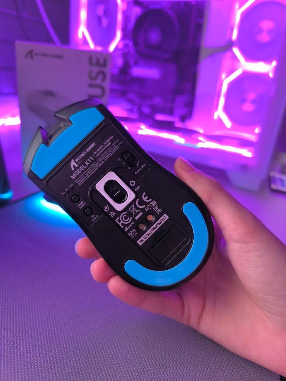 Mouse Gamer Attack Shark X11 (NOVO) - Foto 4