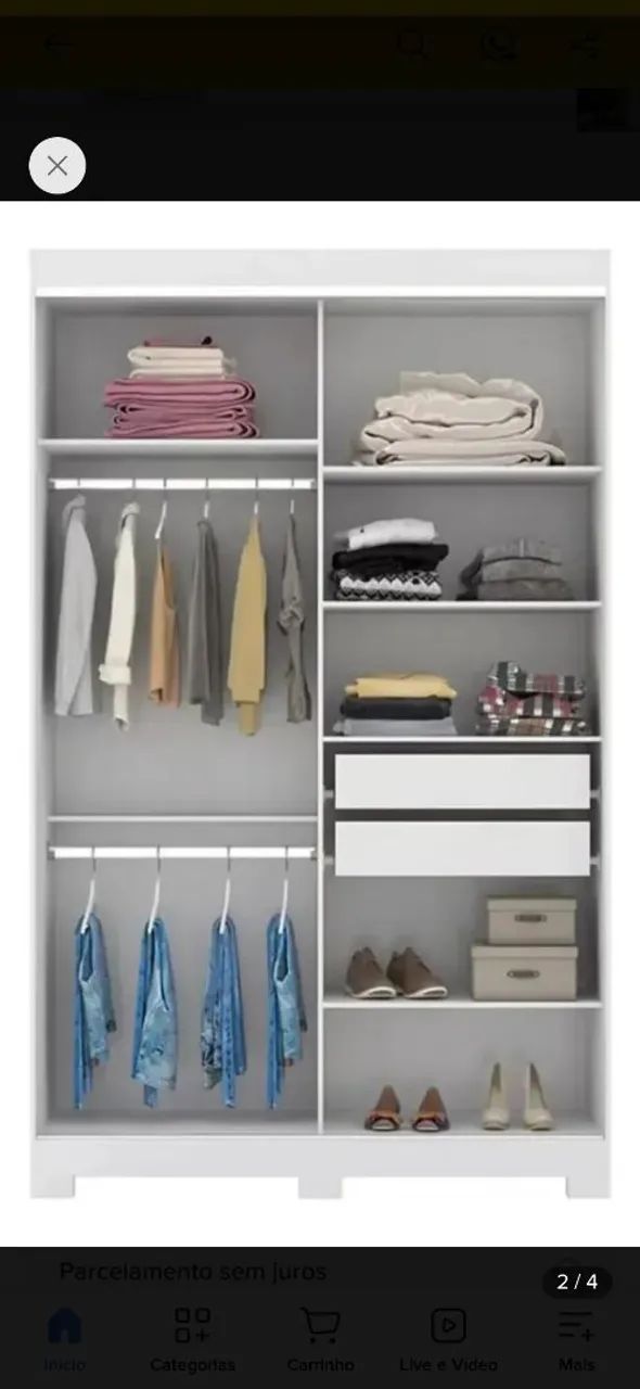 Guarda roupa solteiro - Foto 2