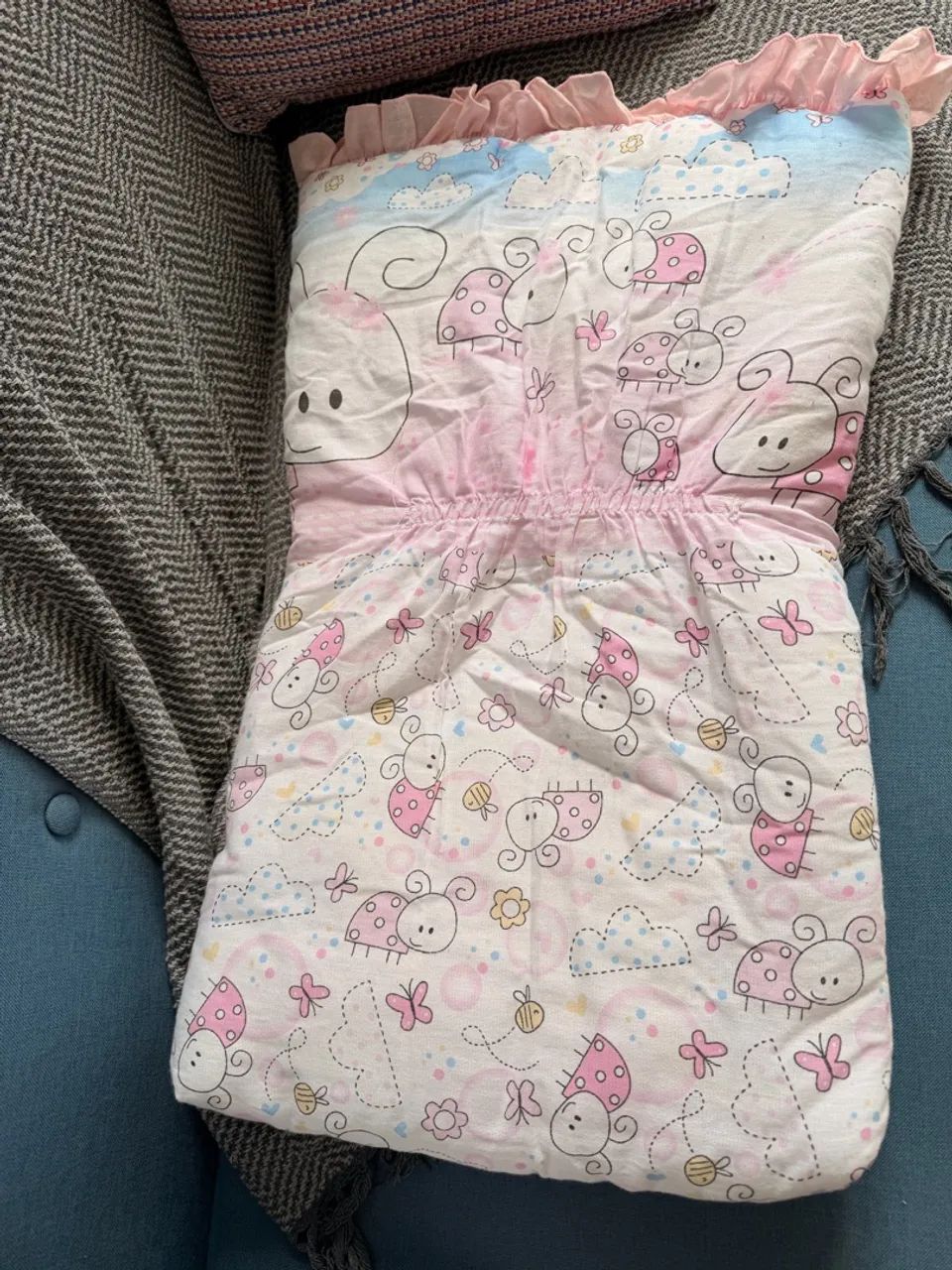 Ninho casulo saco de dormir swaddle charutinho - Foto 3
