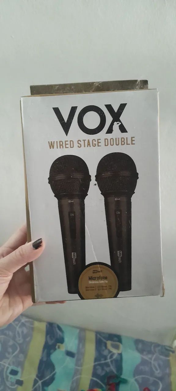 Dois microfones com cabo usado apenas uma vez aceito oferta - Foto 2