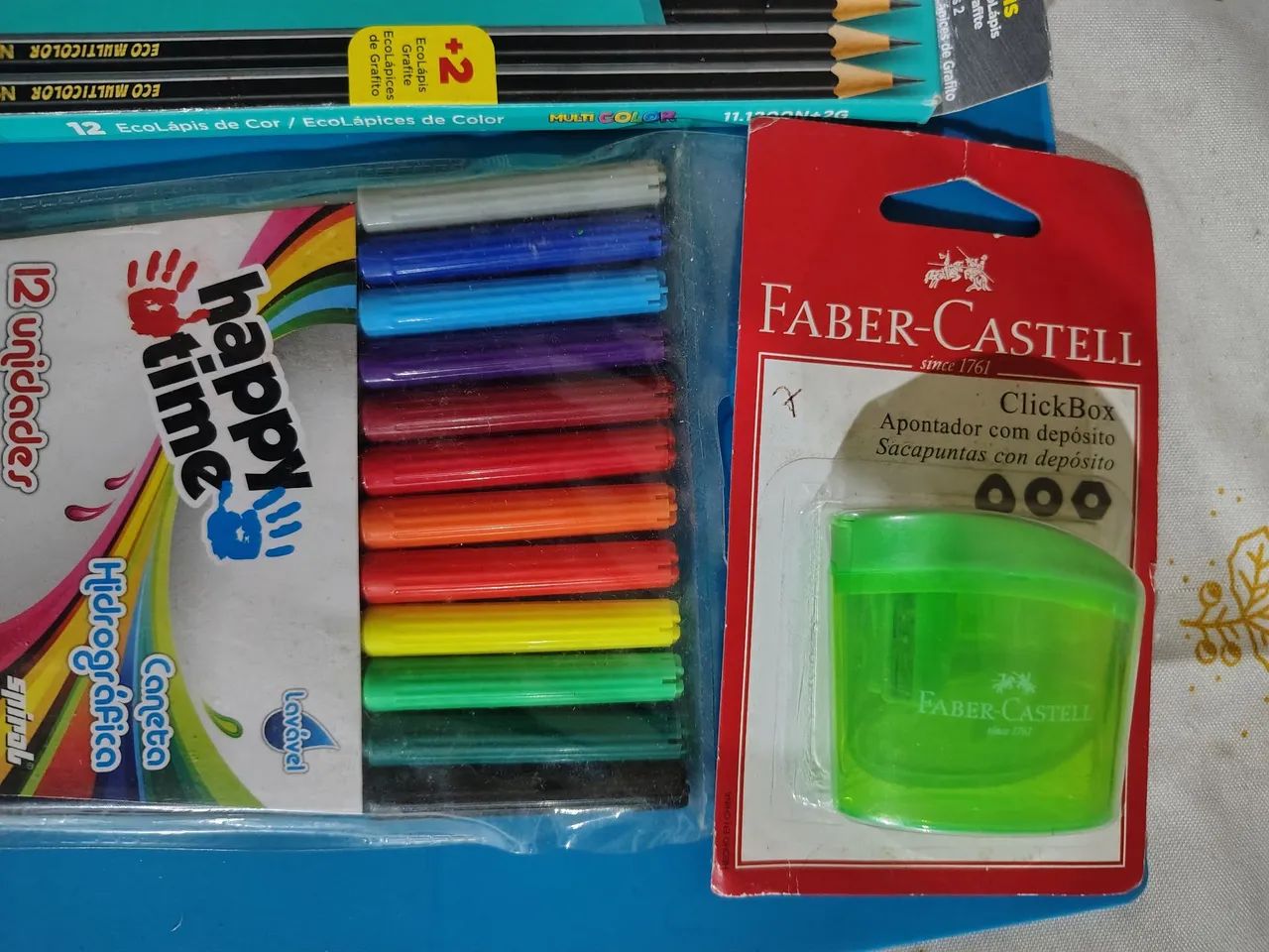 Kit de papelaria + estojo - Foto 2