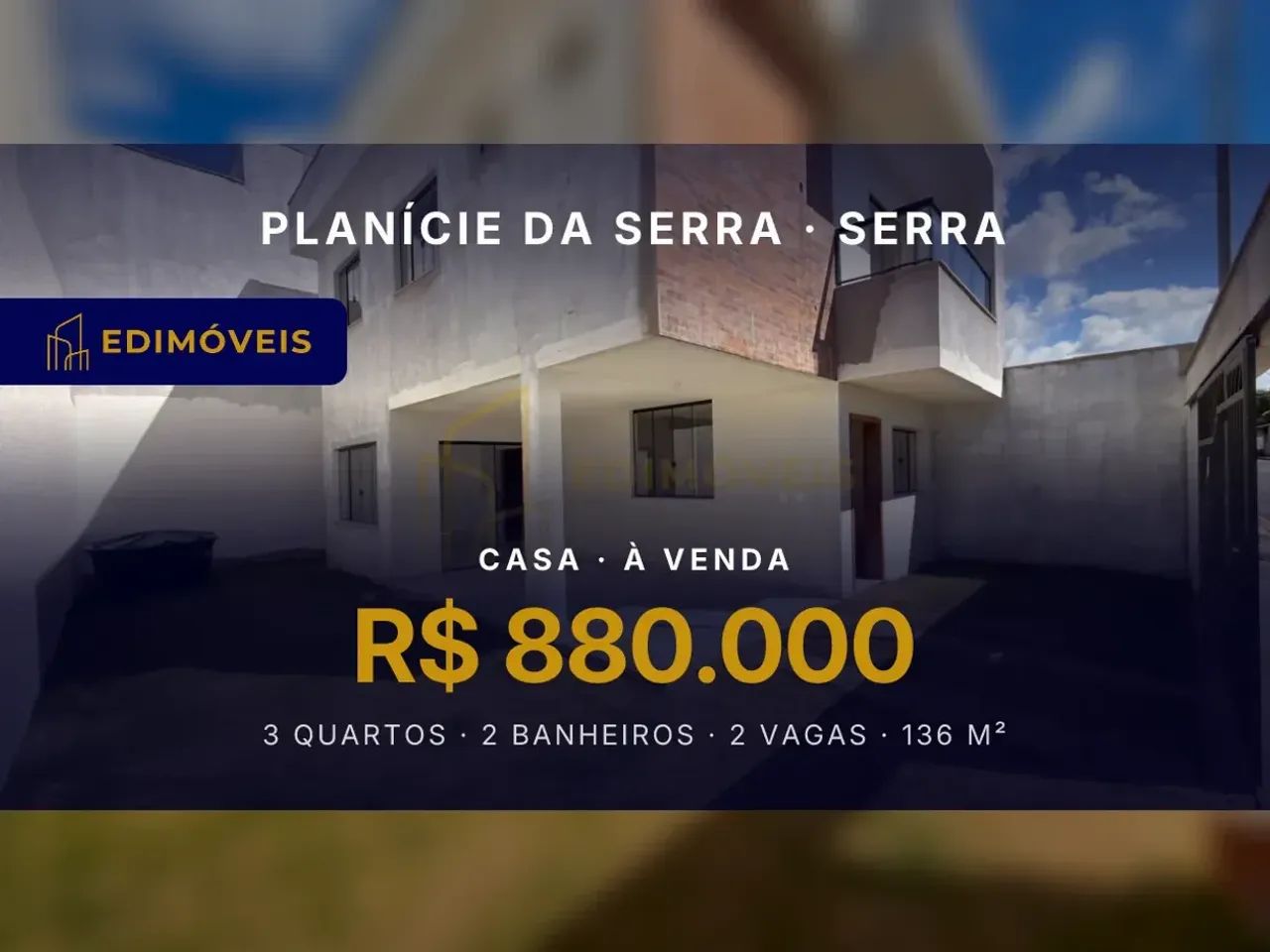 Planície da Serra: Casa 3 quartos com suíte e escritório, espaço e sofisticação