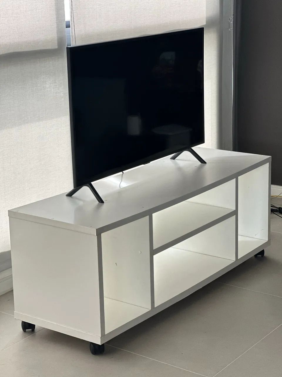 Hack de tv branco MDF - Foto 3