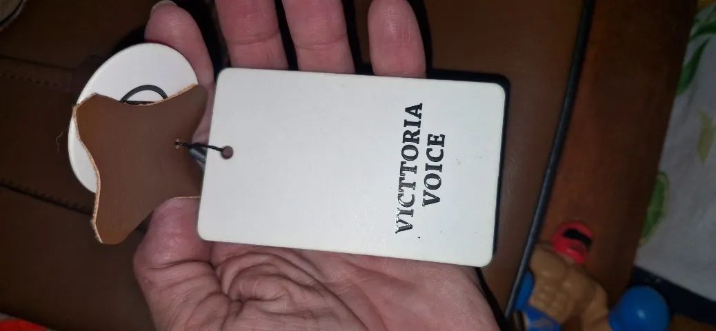 Bolsa nova marrom de couro sintetico LINDA - Foto 3