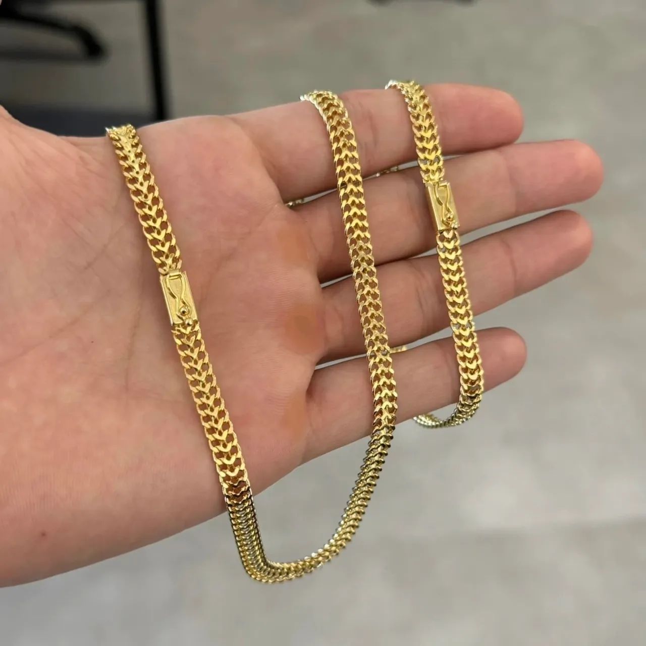 Bracelete Masculino banhado a ouro  - Foto 4