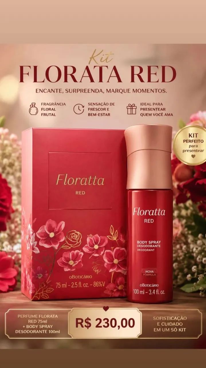 Vende-se kit de perfume Florata 