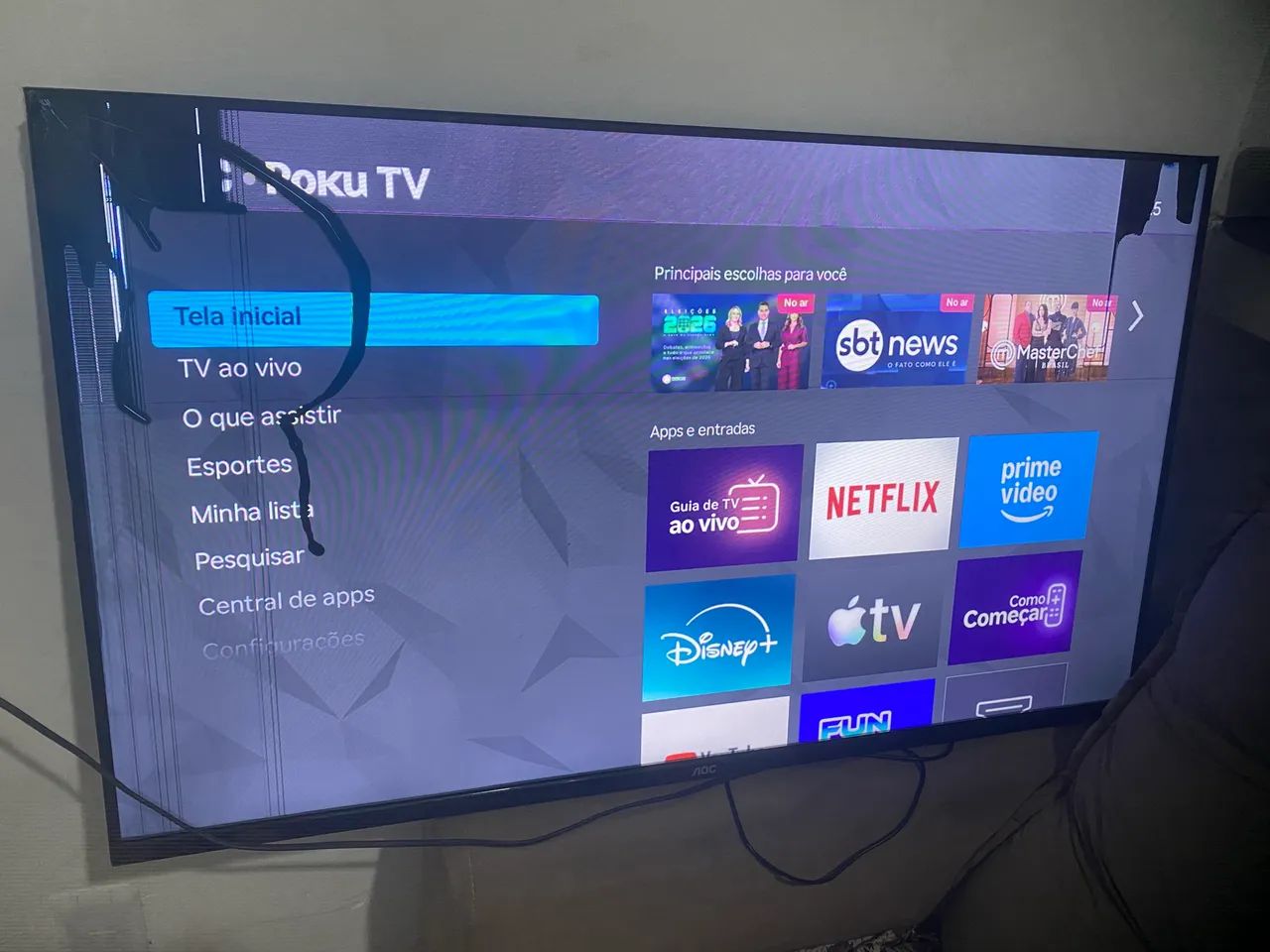 Vendo tv 43 AOC tela vazada - Foto 2