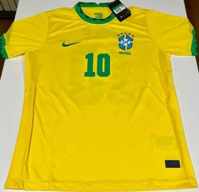 Camisa Autografada Pelé Seleção Brasileira Celebração Copa 70 Nike - Foto 6