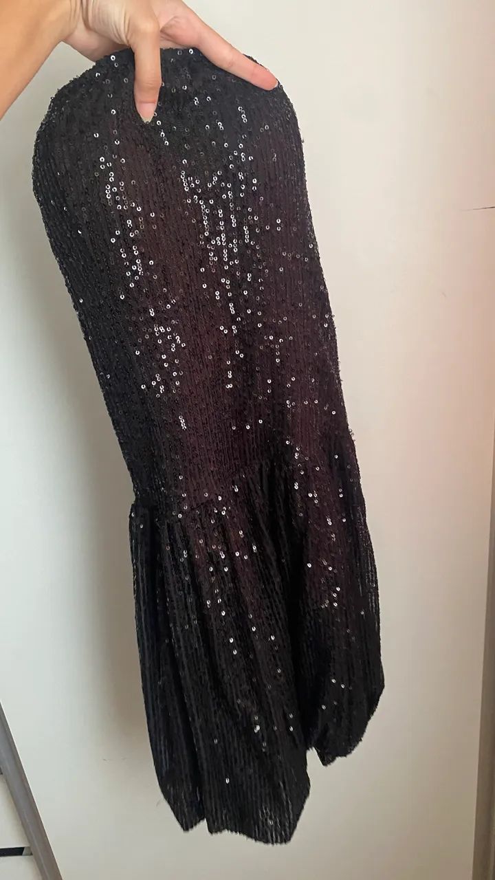 Vestido preto com paete  - Foto 2