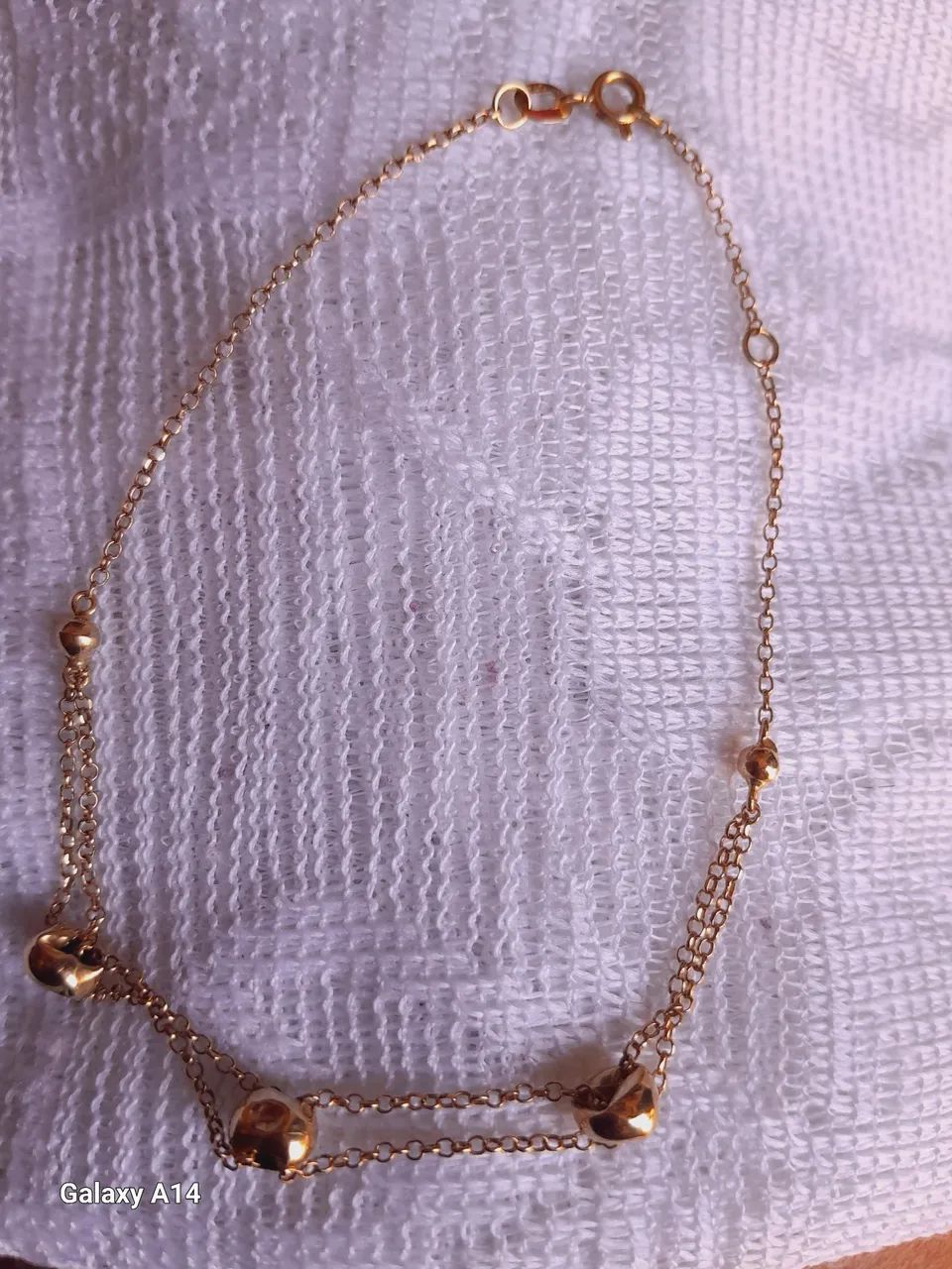 Pulseira de ouro usada